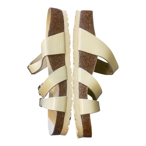 Birkenstock Franca Natural Leather Patent - High Shine Butter Sz 37 Regular - Picture 3 of 6